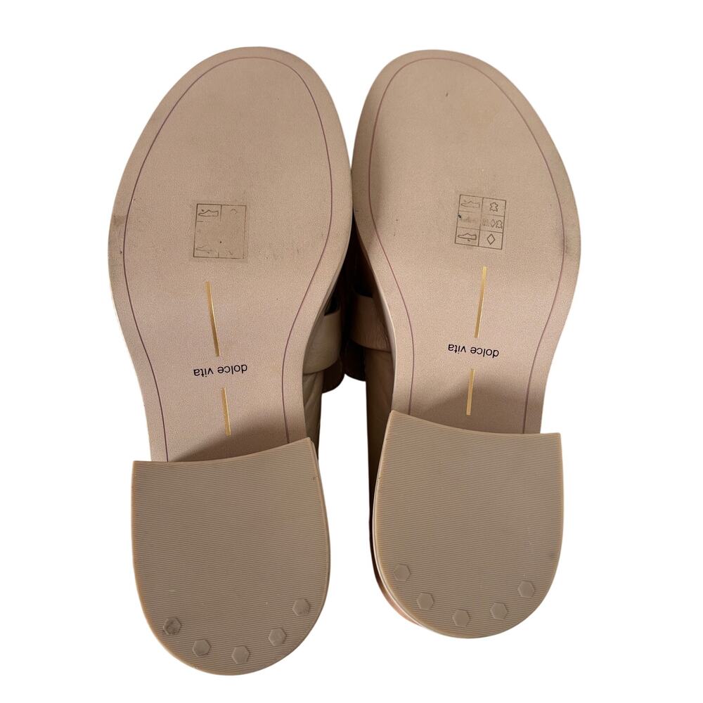 Dolce Vita Beige Platform Loafer Shoes Size 7.5 - Picture 8 of 9